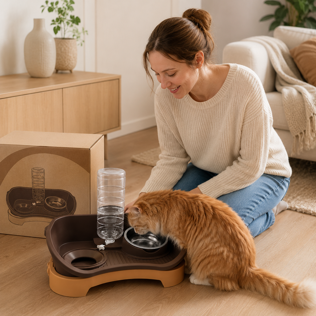 Pet Feeding and Water Station