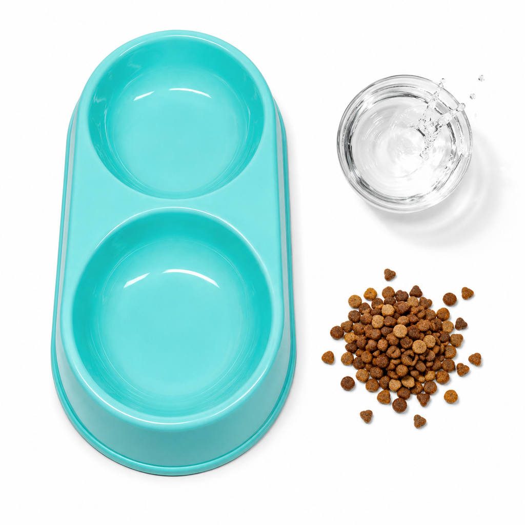 Double Pet Food and Water Bowl