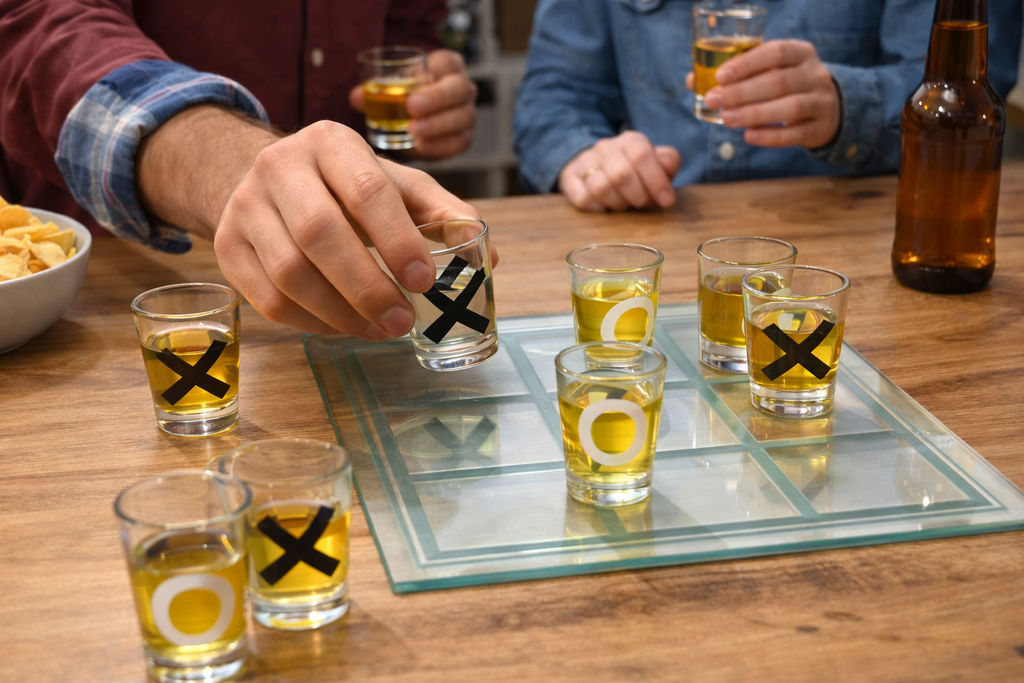 Tic-Tac-Toe Drinking Game