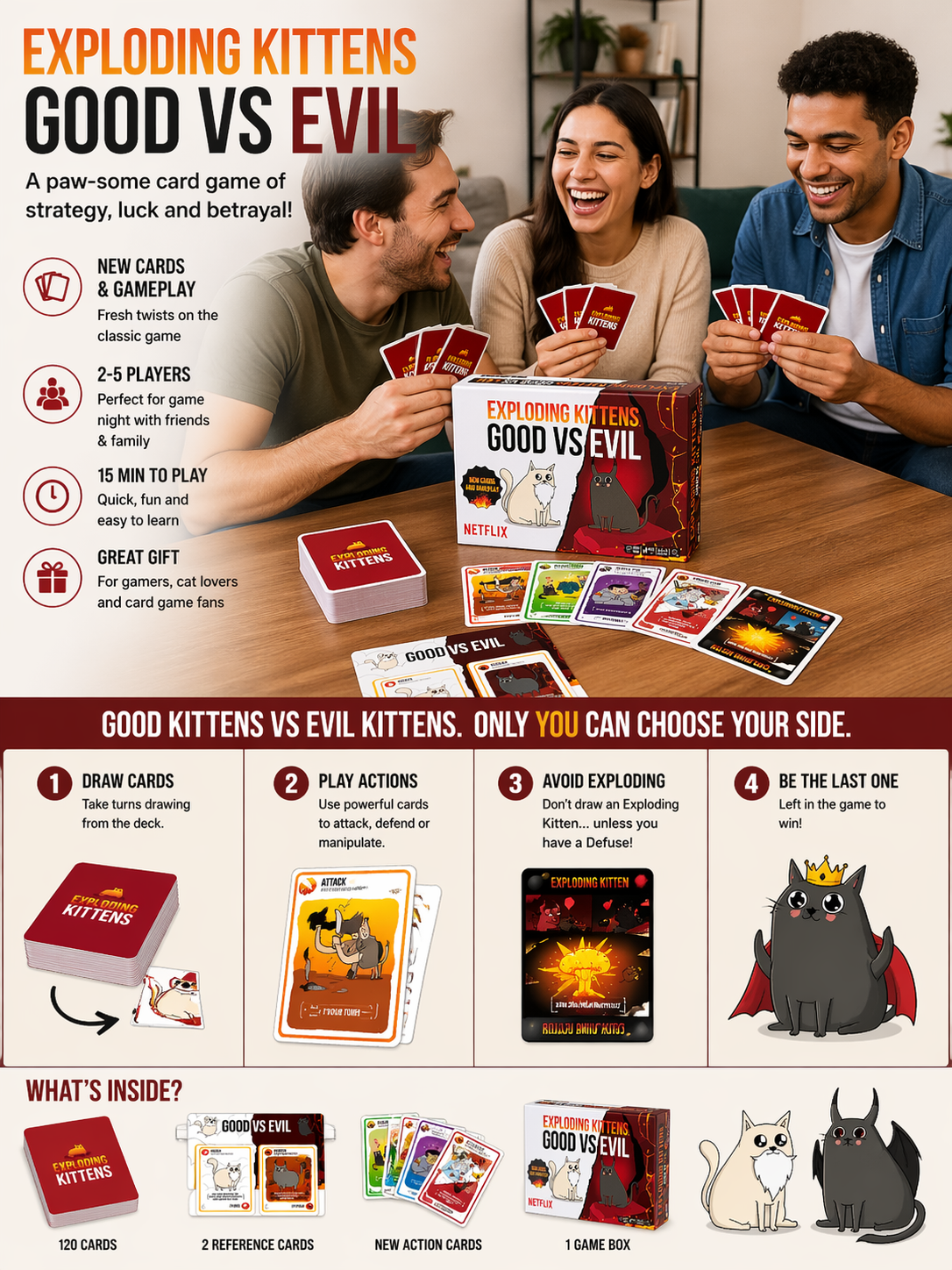 Exploding Kittens: Good vs Evil