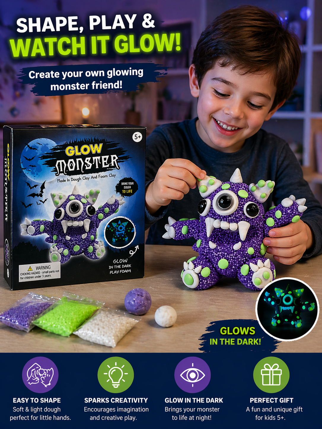 Glow Monster Play Set
