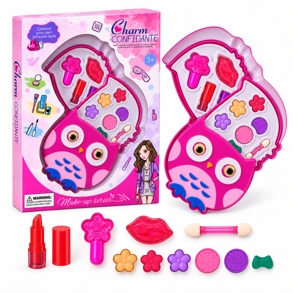Charm Confidante Owl Makeup Play Set for Kids