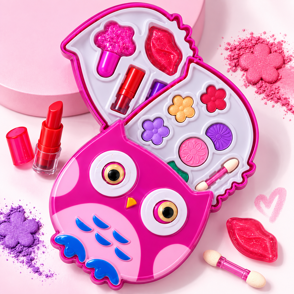 Charm Confidante Owl Makeup Play Set for Kids