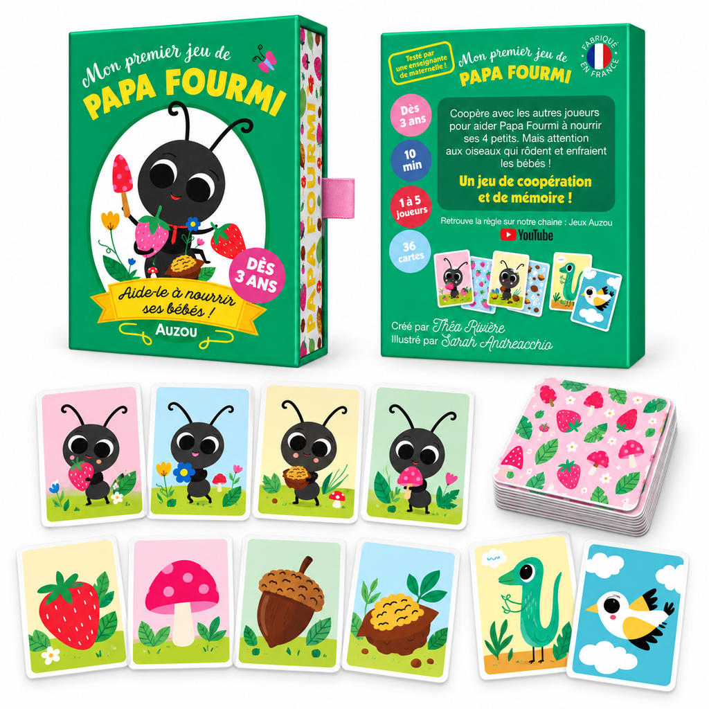 Mon Premier Jeu de Papa Fourmi – Educational Card Game