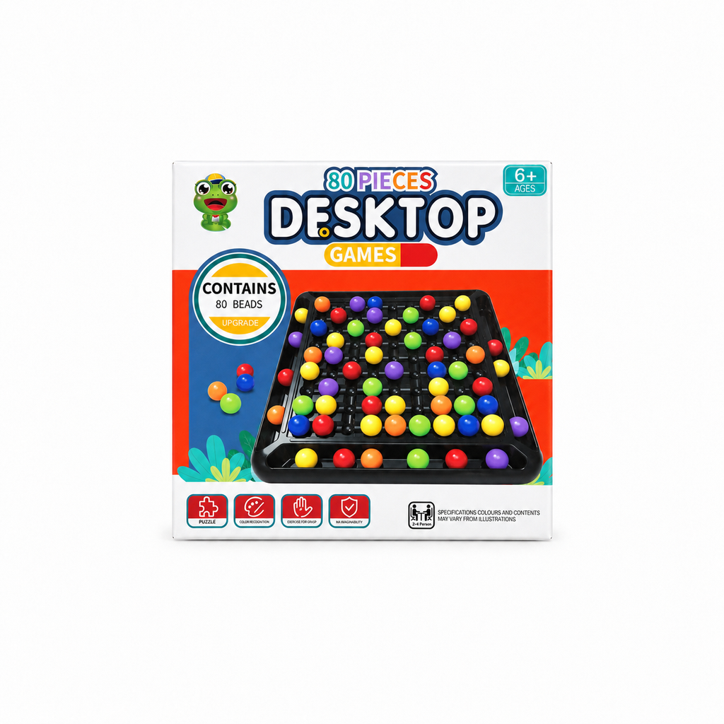 80-Piece Desktop Bead Strategy Game