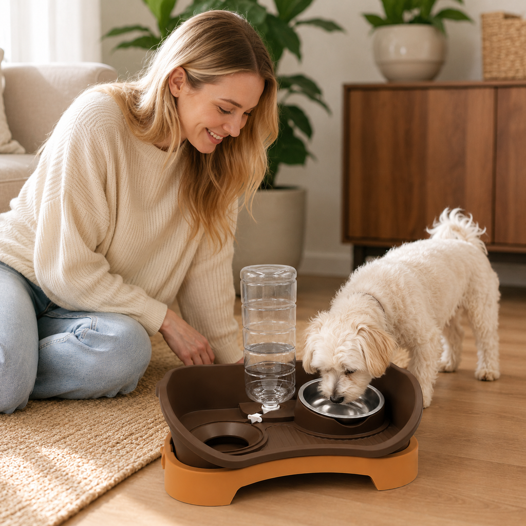 Pet Feeding and Water Station