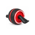 Tap2Own Abdominal Roller Wheel with red and black design, featuring non-slip handles for core strength training.
