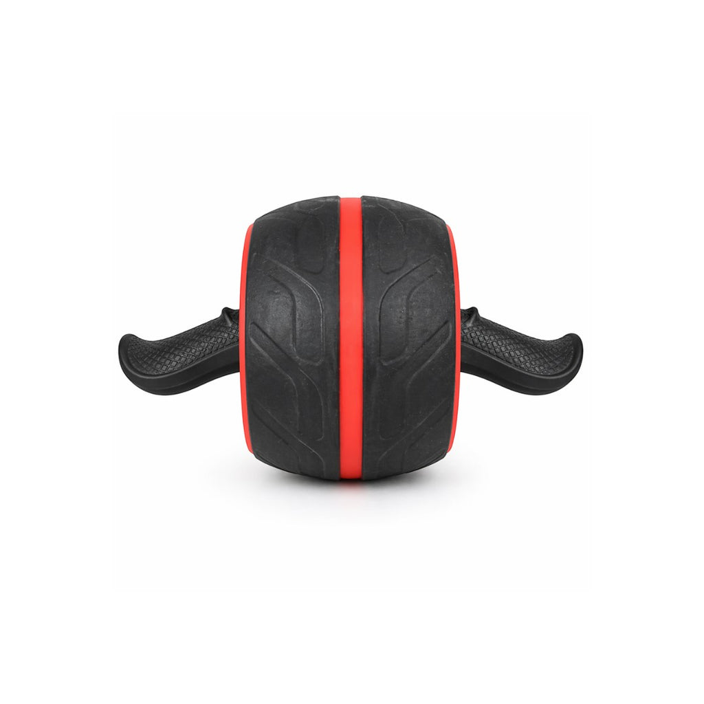 Tap2Own Abdominal Roller Wheel with red stripe detail and black non-slip handles for core strength training.