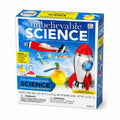 Tap2Own Unbelievable Science 3-in-1 Aerodynamic Experiments and Models kit with rockets, airplanes, and helicopters. Ages 8+.