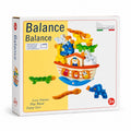 Tap2Own Balance Ark Wooden Toy with colorful hand-painted animals and a sailor figure, designed for ages 3+