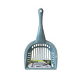 Tap2Own blue plastic litter scoop with slotted design for efficient cat waste management and an ergonomic handle.