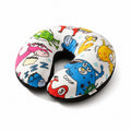 Tap2Own Cartoon Character Travel Neck Pillow with colorful cartoon animals and characters, U-shaped plush pillow for kids.