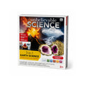 Tap2Own 3-in-1 Earth Science Kit with volcano eruption, geode creation, and rainstorm simulation experiments. For ages 8+.