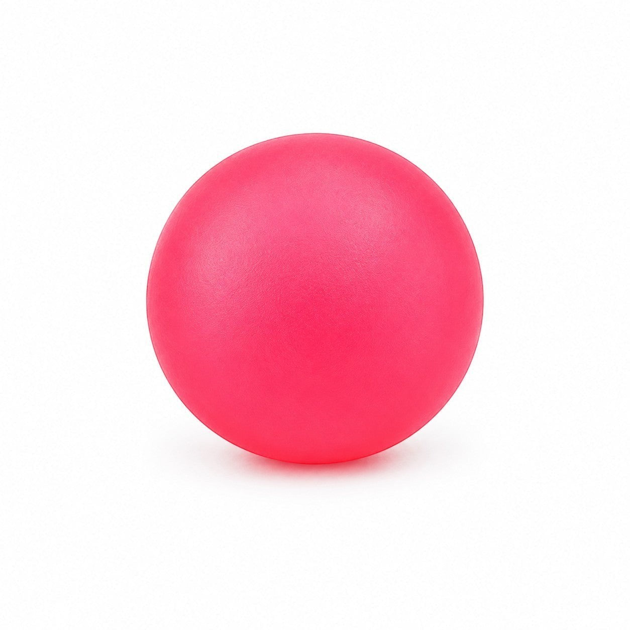 Tap2Own neon pink interactive small glow-in-the-dark dog ball made of durable, pet-safe material.