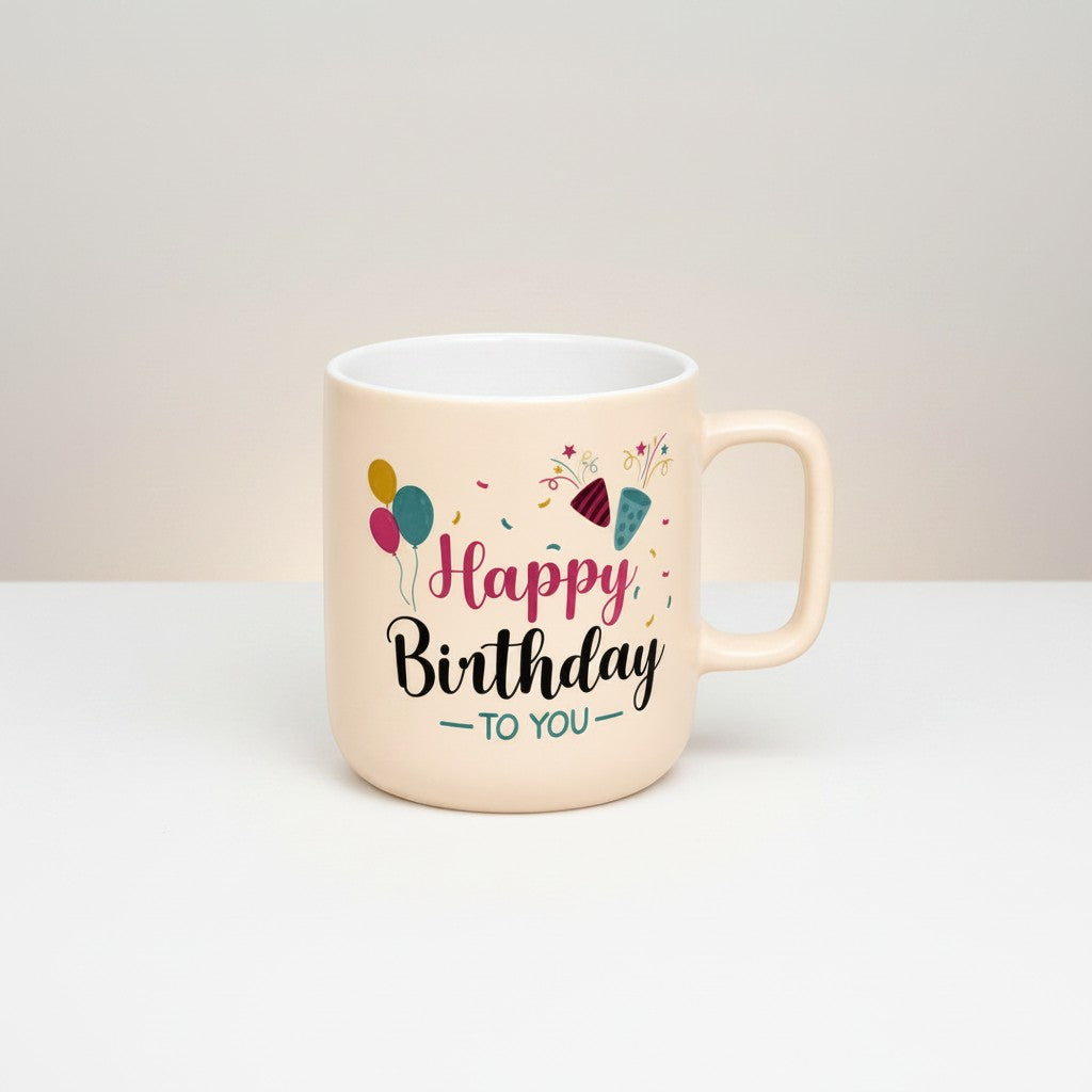 Tap2Own cream ceramic mug with