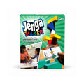 Tap2Own Jenga Maker building game box featuring colorful blocks and two people playing. Includes challenge cards and instructions.