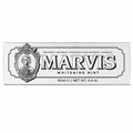 Tap2Own Marvis Whitening Mint toothpaste box featuring elegant black and white apothecary-style branding.