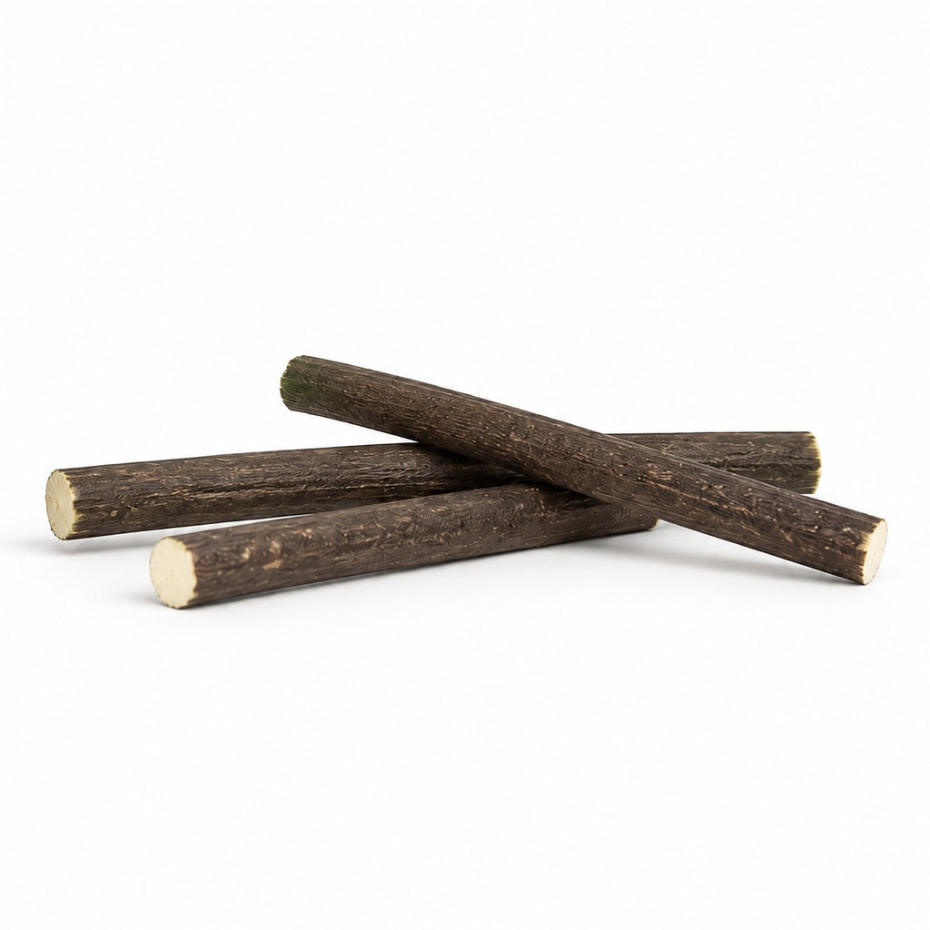 Tap2Own Natural Delight chew sticks for hamsters and small pets, made from natural wood, dark brown color.