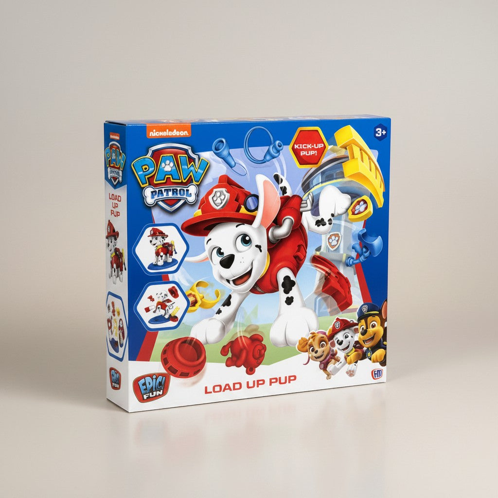Tap2Own Paw Patrol Load Up Pup Playset with Marshall, rescue tower, launcher, and accessories for ages 3+