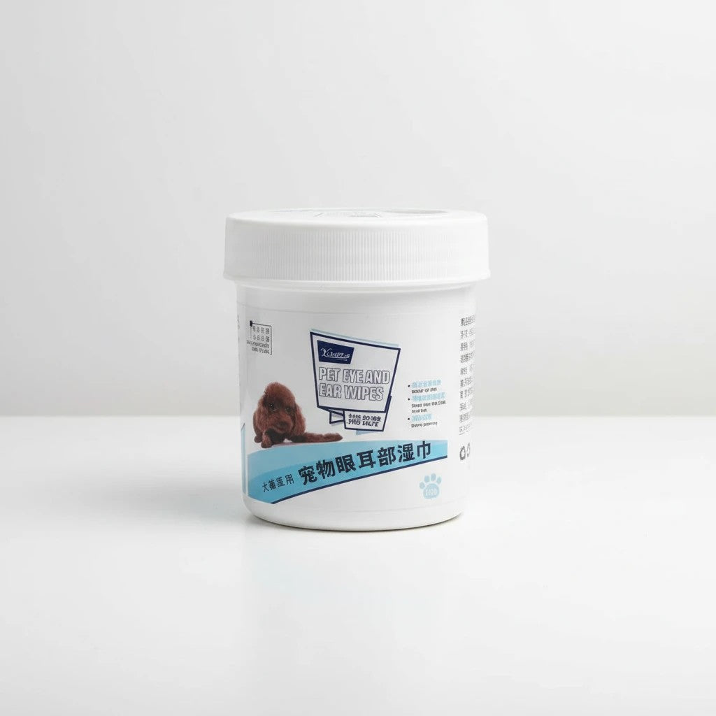 Tap2Own Pet Eye and Ear Wipes for dogs and cats, gentle cleaning for daily care, removes dirt and tear stains.