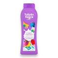 Tap2Own Tulipán Negro Candy Fantasy bath and shower gel in a purple bottle with colorful candy graphics