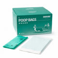 Tap2Own Unisuas green poop bags for dogs and pets, 130 pcs. Durable and leak-proof for convenient waste disposal.